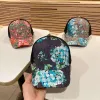 Designer Cucci G Família Flores Baseball Mesh Summer Out Protele solar Cap de chapéu versátil da moda Flores