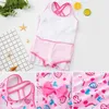 Swimwear mignon Swimwear Girls Unicorn One Piece Swimsuit For Kids Baby Princess Jirt Robe Bikini Enfants Swimming Bathing Costume Teen