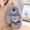 Tasonderdelen Accessoires Drie Model Maat 100 Natuurlijk Rex Konijnenbont Schattig Fluffy Bunny Sleutelhanger Echte sleutelhangers Speelgoed Pop Mooie sleutelhangerhanger 231219