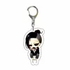 Bag delar Tillbehör Tokyo Ghoul Q Version Cosplay Character KeyChain Sasaki Haise Kaneki Ken Akryl Key Chain Charm Anime Fans Gift 231219