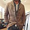 Pulls pour hommes Vêtements Hiver Fleece Men Sweater Cabotage Cabinet Cardigan Mens Tricoted Pull Jacket J231220