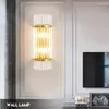 Wall Lamps Crystal LED Light Nordic Modern Living Room Bedroom Bedside Sconce Lighting Kitchen Aisle Lights Indoor Decor