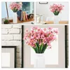 Dekorativa blommor 10 datorer Växt Artificial Violet Flower STEM Picks Decoration Fake Ornament Office