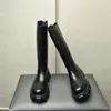 Stiefel Luxus Kniehoch Für Männer Echtes Leder Mode Britischen Stil Designer Handgemachte Bequeme 6 cm Höhe Warme Mann Schuhe