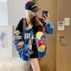 MM Beans Baseball Coat Women 2023新しい綿ジャケット濃厚な秋と冬のアメリカ中国 - シックなヨーロッパのファッションブランドオートバイウェア