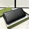 Womens Designer Wallets for Men women 10A Quality Leather Clutch Bag Card Horders Ladies Coin Pocket Short Flap Wallet Black Lychee leather Purse Size 21x11x3cm