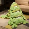 60-130cm Giant Big Frog Plush Toy Stuffed Plushies Grogs Throw Pillow Cushion Home Decor Kids Birthday Gift for Boy Big Eyes 231220