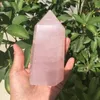 Decorative Figurines About 500 G Drop Natural Rose Quartz Crystal Gemstone Point Reiki Healing Chakra Rock Wand Decoration