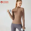 Lu Lu Align Hoodies Yoga Stown Sportswear Damen Sportjacke Fitnesskleidung Langarm-Tops mit Reißverschluss vorne und Daumenloch Gym Workout Top für Frauen Lemon Workout Gry