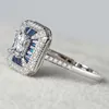 Hochzeit 14K Gold Schmuck Platz Sapphire Ring für Frauen Peridot Anillos Blue Topaz Gemstone Bizuteria Diamond Schmuckringe230p