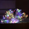 Lâmpada de corda de fio de cobre LED de 1 unidade, com caixa de bateria, à prova d'água não condutora, corda de luzes decorativas de bolo de flores, corda de iluminação de atmosfera decorativa-78,74 polegadas