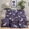 Pillow Print Blanket Airplane Car Sofa Office Nap Throw Quilt Christmas Elk 2 In 1 Travel