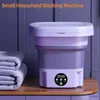 Mini máquinas de lavar roupa portátil mini máquina de lavar roupa interior meias e calças dobrável máquina de lavar balde