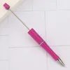 48pcs Beaded Ballpoint Pens Black Ink Pens DIY Handmade Beadable Pens for School Office Supplies Luxury Student Pens 231220