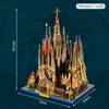 3D Puzzles MMZ MODELO Microworld Metal Puzzle Sagrada Familia Building Model Kits DIY Laser Cut Jigsaw Brinquedos Adulto Presente para Crianças 231219