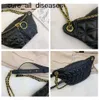 Design Women Chest bag Diamond pattern chain Belt PU Leather Chain Small Shoulder Messenger Bag Lady purses wallet