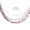 Chains Y4QE Red Blood Choker Necklaces Crystal Irregular Necklace Dripping Wedding Jewelry For Women