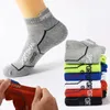 Chaussettes pour hommes 5 paires de haute qualité été homme court respirant cheville coton sport noir coupe mince course hommes