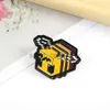 Designer Bee Enamel Brooches Fashion Mechanical Sense My Domain Creative Games Metal Badges Drip Lapel Pins Punk Jewelry Gifts