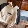 Hoodies Sweatshirts الموضة مصمم ملابس الأطفال بويز هوديي الفتيات الفاخرة من النوع الثقيل من النوع الثقيلة