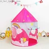 Toy Tents 3In1 Portable Children Tent Space Capsule Playhouse Folding Girl Indoor Ocean Ball Pool kids Outdoor Play Tent Baby Gift Q231220