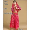 Stage Wear Belly Dance Dancer Clothes Bollywood Costumes For Kids Child Y Clothing Oriental Drop Delivery Apparel Dhyy7