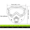 Casques de moto, bouclier facial, miroir de vent, lunettes de motard modulaires, masque de Ski, motoneige, visières complètes