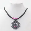 100 nuovi arrivi gioielli a scatto fai da te collana in pelle nera pu con collana con ciondolo a scatto intercambiabile con bottone da 18 mm collier264O