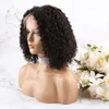 Full Lace Wigs for Black Women 200 Density Water Wave Deep Curly Brazilian Virgin Human Hair Weave Straight Bob Short Middle Part Ready to Wear Beginners Wig Bella Hair
