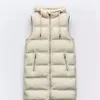 UNIZERA2023 Autumn and Winter Women s Fashion Casual Loose Versatile Sleeveless Hooded Cotton Coat Tank Top Vest 231020