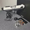 Novo cavaleiro escudo ejeção blaster arma de brinquedo pistola bala macia tiro modelo lançador para adultos meninos crianças jogos ao ar livre