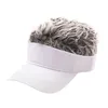 Ball Caps Casual Men Women Sun Shade Adjustable Visor Baseball Cap With Spiky Hairs Wig Spiked Wigs Hat
