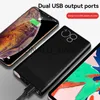 Cell Phone Power Banks 30000mAh Portable Power Bank with LED Light HD Digital Display Charger Travel Fast Charging PowerBank for Samsung Xiaomi IPhone J1220