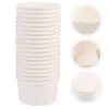 Disposable Take Out Containers 100pcs Cups Paper Ice Cream Cup Disposable Bowls Yogurt Dessert Cake Snack Serving Pudding Party Mousse Containers Container 231219