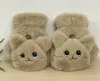 Women Girls Fuzzy Plush Mitten Gloves Children Cute Cat Winter Flip Mittens Warm Faux Fur Convertible Fingerless Gloves ZZ