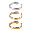 Cluster Rings 10pcs Custom Logo Brass Open Hammered Ring