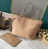 7a högkvalitativ designare väska kvinnor saker säckar handväskor damer komposit väskor dam shopping väskor axel tyg väska designer kvinnlig plånbok läder 2-stycke set