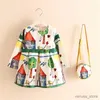 Girl's Dresses Girls Dress Kinderkeding Meisjes 2021 Spring Brand Children Costume For Kids Dresses Clothes Character Princess Dress With Bag