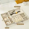 Jewelry Boxes Acrylic Velvet Jewelry Storage Box Stackable Display Storage Earrings Necklaces Rings Bracelets Women's Jewelry Display Box 231219