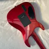 Es. brand Black Electric Guitar Kir Ha.mett Guitar Red Moon flyo.ng Free Ship USA