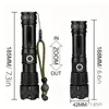 1PC, Lumen leistungsstarke Taschenlampe, USB -wiederaufladbare wasserdichte XHP70 Suchlight Super Bright 5 Modi LED Taschenlampe Zoom -Bar -Torch für Outdoor Sport (Batterie inklusive)