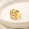 Anelli di design del marchio Anello di lusso per le donne anello di cristallo perle anello inossidabile inossidabile gioielli di gioielli boutique anello regalo romantico gioielli da donna romantico