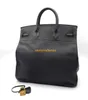 Designer Totes väskor Black Collection Bag 40cm Full Hand Stitched Leather Bag HBK9 HBF0