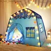 Toys Tents Portables Enfants tente jouet jouet jeu maison Safe Castle Princess Tent Intérieur Play Oversized House Toy Enfants Cadeaux d'anniversaire Girls Tipi Q231220