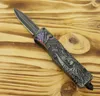 Statua della Libertà D / E Bouble Action OTF Coltello automatico stone wash Lama in acciaio 440C, campeggio esterno Utensili tascabili EDC UT85 UT88 3300 3400 4600 Coltello AUTO