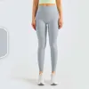 Lu hizalama lu pant yoga sportif lycra spor salonu tozlukları dikişsiz yüksek bel pantolonlu kadınlar çıplak spor tayt egzersiz giyim gry ll