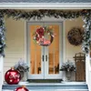 Decorative Flowers Christmas Wreath Elegant And Artistic Reusable With Truck Seasonal Decors For Fireplaces Railing Front Doors Back