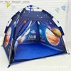 Toy Tents Children's Tent Game House Automatic Pole Quick Opening Tent Indoor and Outdoor Entertainment Camping Mosquito Proof Tent Q231220