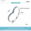 Solitaire Ring S925 Sterling Silver Curved Finger Rings Turquoise Stone for Women V Shape Stacking Ring Vintage Anniversary Bridal Fine JewelryL231220