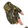 Gants tactiques Nouveau Hard Knuckle Fingerless Half Finger Cyclisme en plein air Alpinisme Drop Livraison Automobiles Motos Motocycle Dhngp